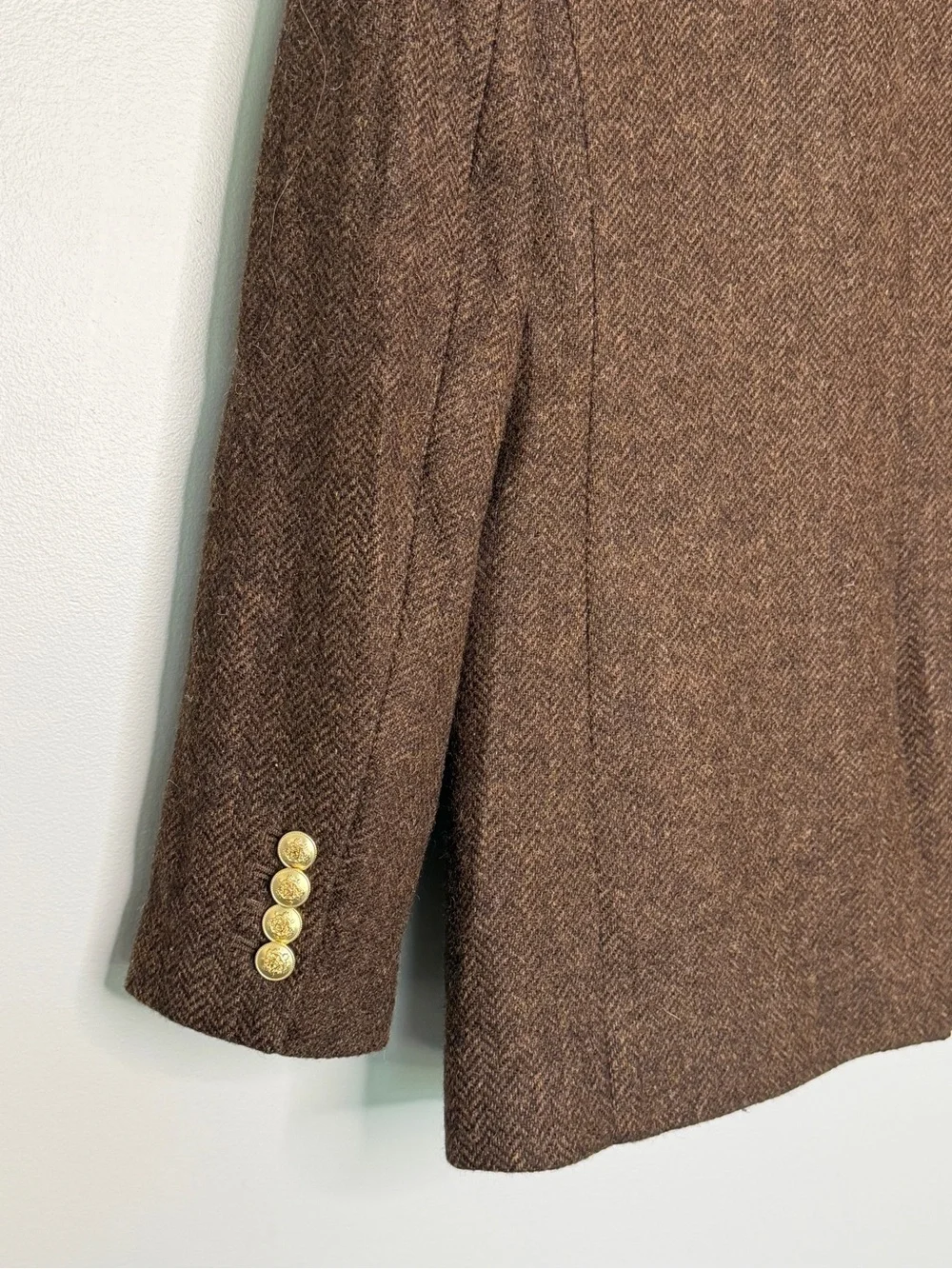 J. Crew Willa 100% Wool Tweed Herringbone Single Breasted Blazer Women’s Size 6 - Picture 6 of 9